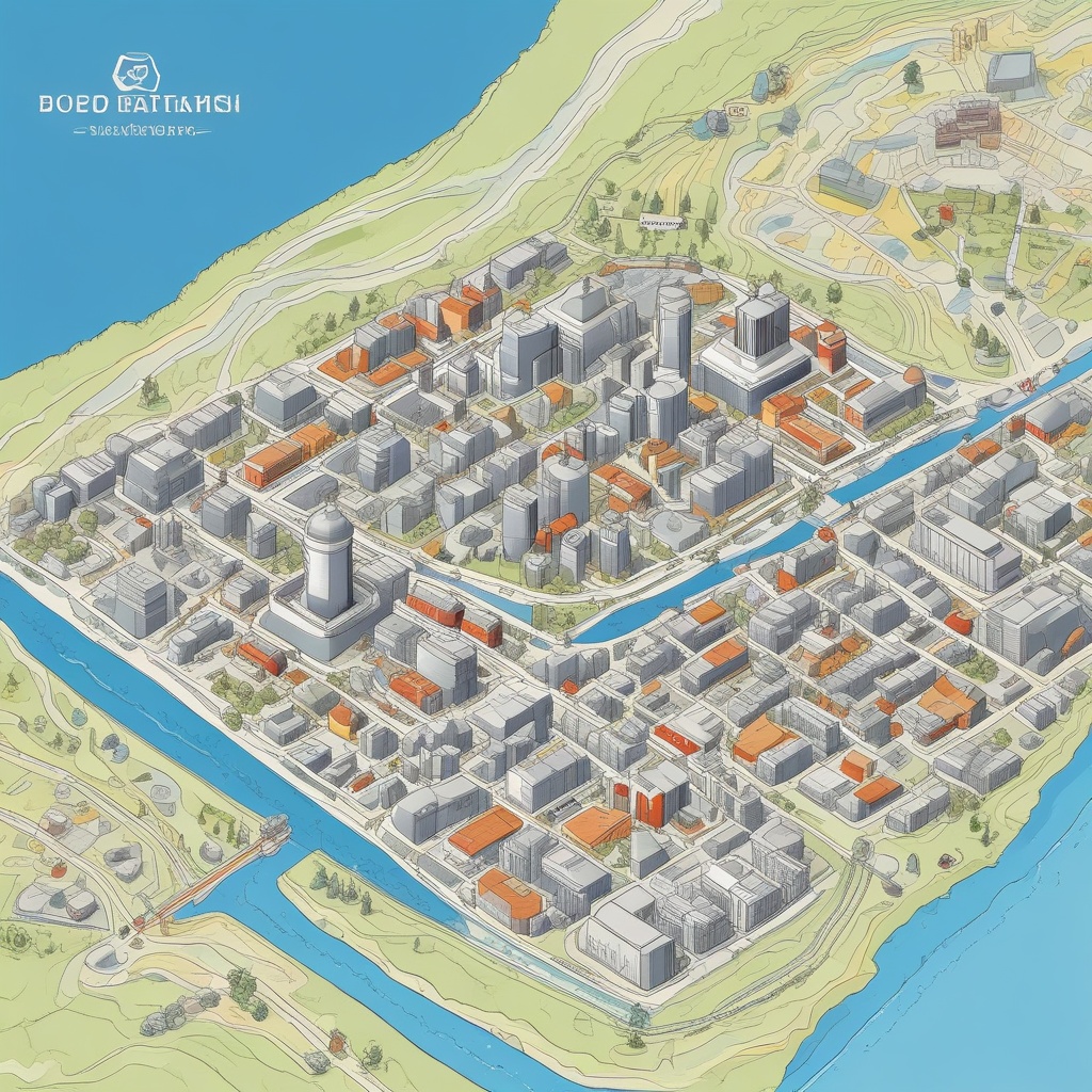 Illustration map of the company location